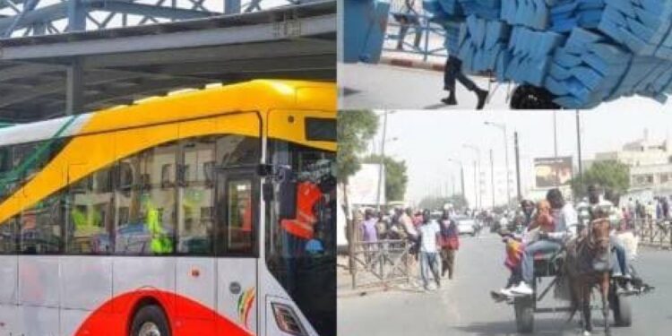 Circulation à Dakar : Les pousse-pousse et les charrettes interdits dans la zone du BRT