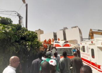 Effondrement d’un immeuble à Thiès : Le bilan provisoire des sapeurs-pompiers