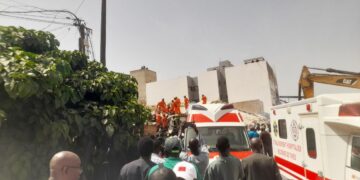 Effondrement d’un immeuble à Thiès : Le bilan provisoire des sapeurs-pompiers